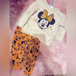 Disney Baby Minnie top and bottoms